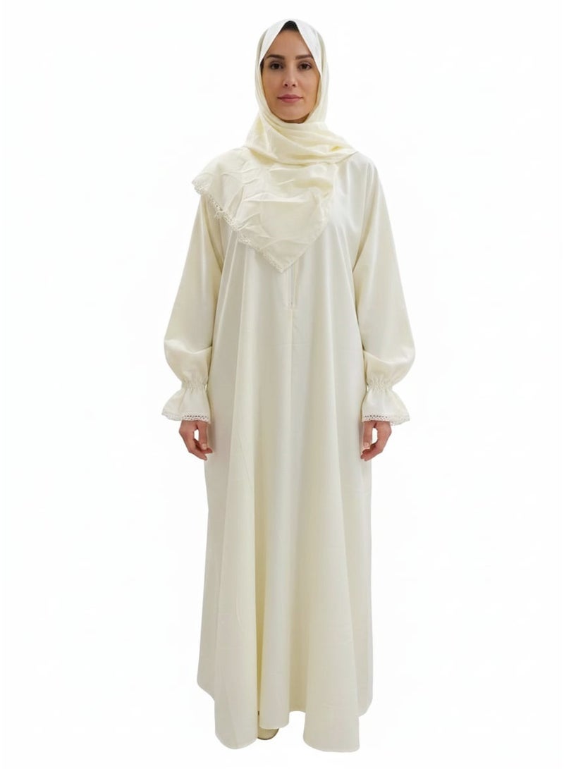 اس دي شرشف صلاة نسائي مطرز واسع و مريح خامة ممتازة - Image 2